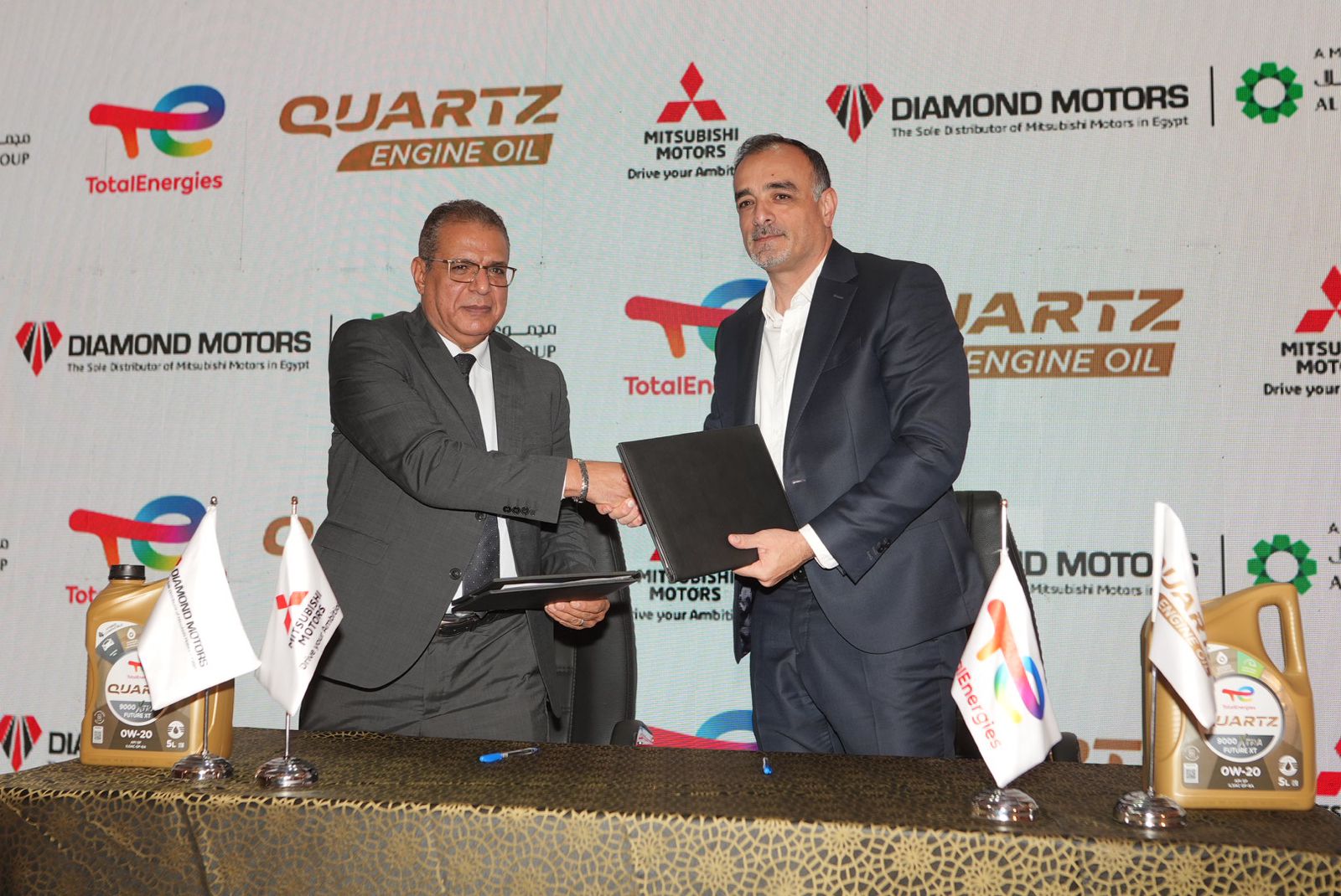 ‎توتال إنرجيز تجدّد اتفاقية التعاون مع دايموند موتورز لتزويد سيارات ميتسوبيشي بزيوت TotalEnergies Quartz عالية الجودة