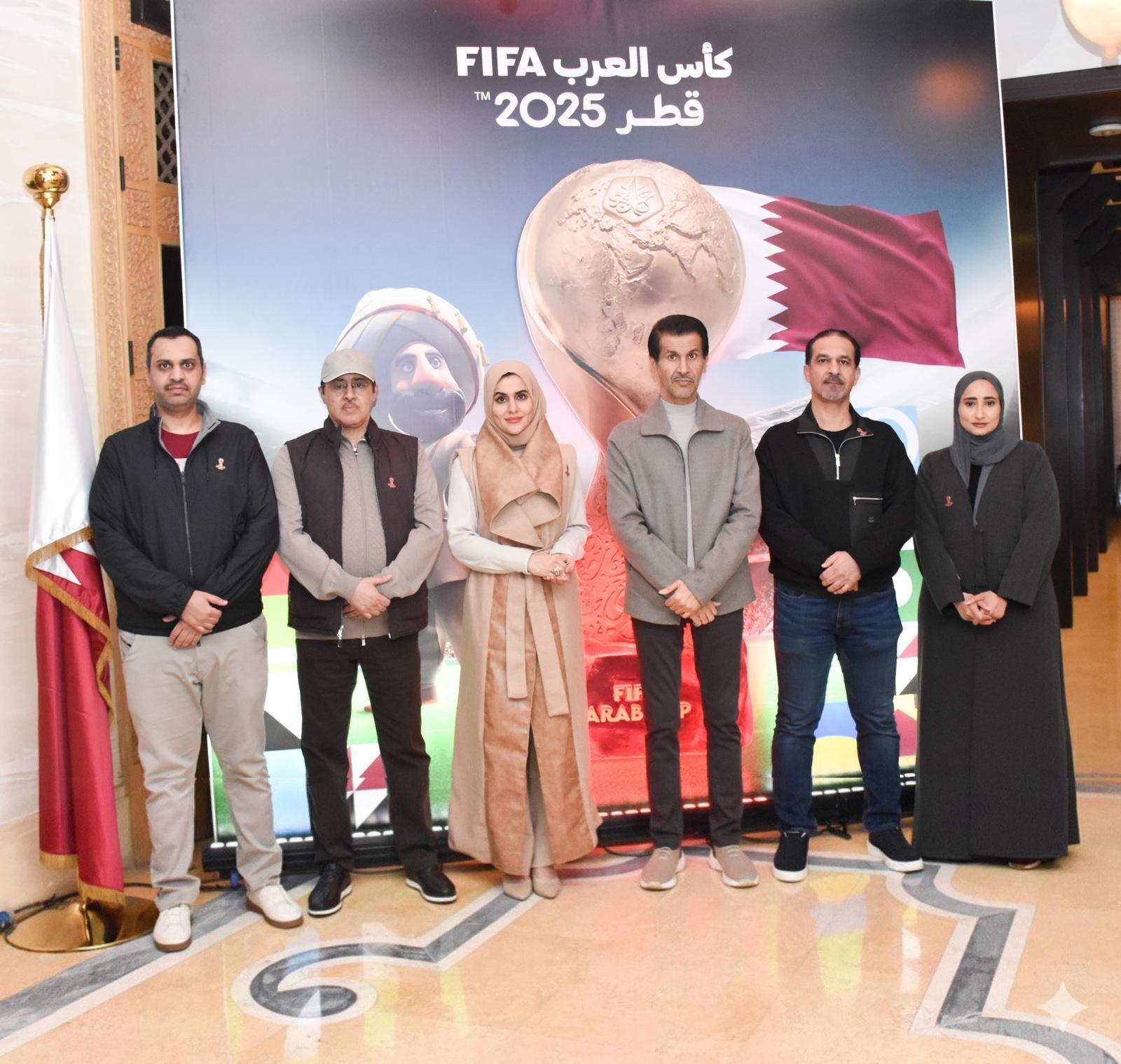 سفارة قطر بالقاهرة تحتفل بافتتاح بطولة كأس العرب FIFA قطر 2025