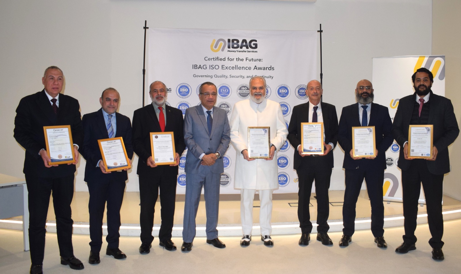 أيباج تحصد 7 شهادات أيزو دولية في مجالات الجودة وأنظمة أمن وحماية المعلومات واستمرارية الأعمال